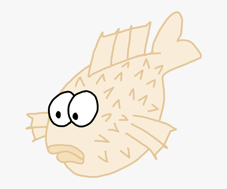 Funny Cartoon Puffer Fish Drawing - Cartoon, HD Png Download, Free Download