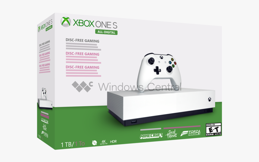 How Mighty Does The Xbox One S All-digital Model Label - Xbox One S All Digital, HD Png Download, Free Download