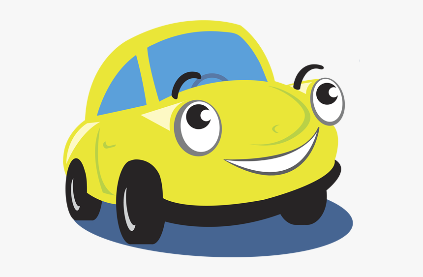 Cartoon Yellow Car Transparent, HD Png Download, Free Download