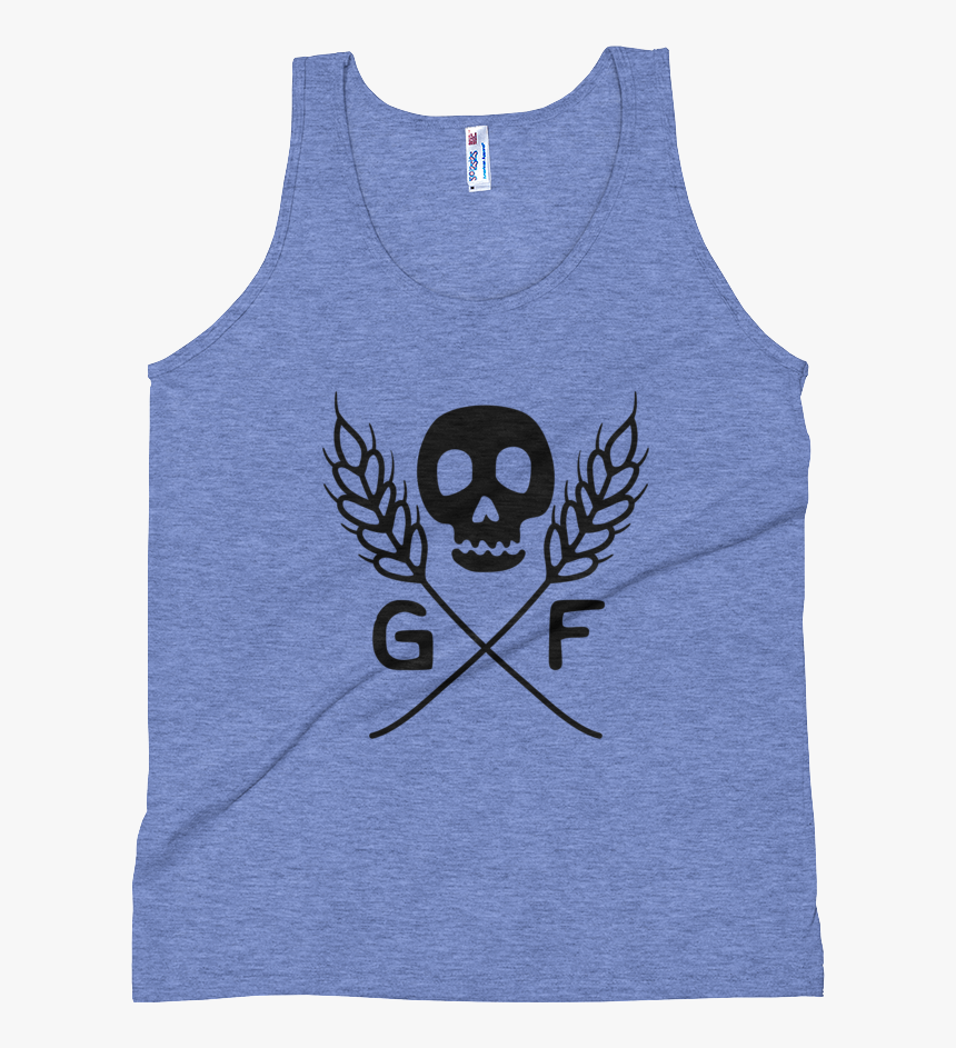 Gf Skull Mockup Front Flat Athletic Blue, HD Png Download, Free Download