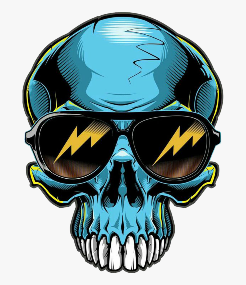 #mq #blue #skull #skulls, HD Png Download, Free Download