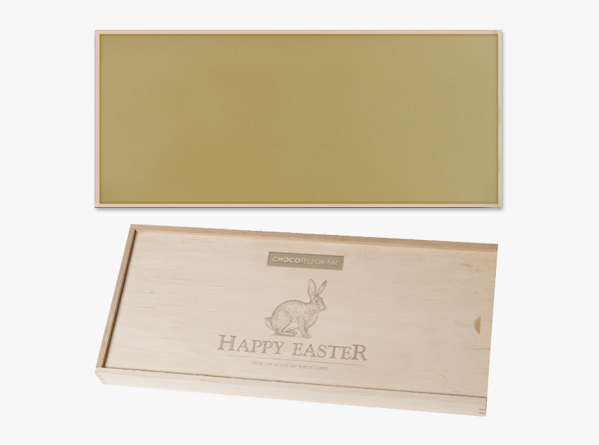 Chocotelegram - Wooden Box - Easter - Box, HD Png Download, Free Download