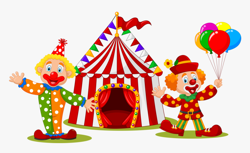 Transparent Clown Clipart - Payasos De Circo Animados, HD Png Download, Free Download
