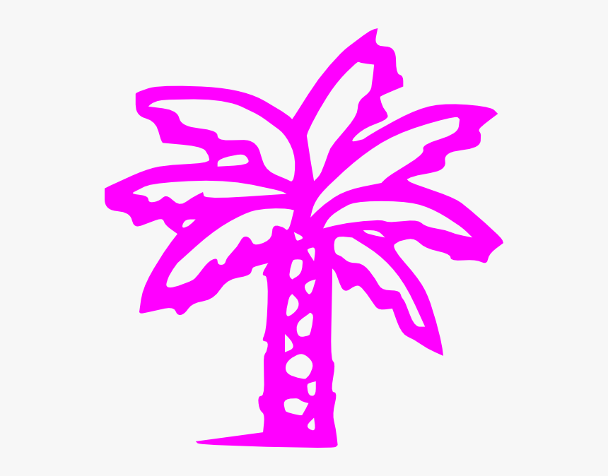 Palm Tree Clip Art Black, HD Png Download, Free Download