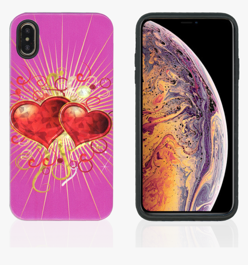 Iphone Xs Max Mm Fancy Design Heart, HD Png Download, Free Download