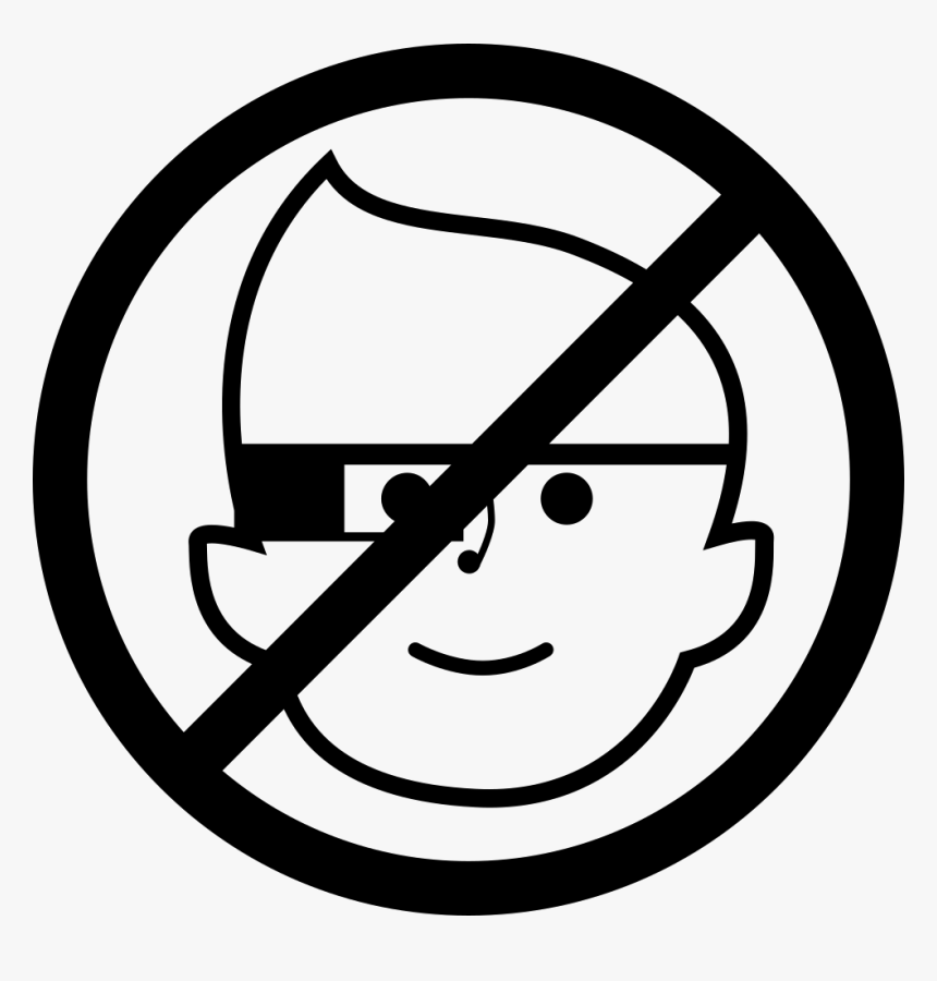 Google Glasses Prohibition Symbol - Notice To Candidates Cambridge, HD Png Download, Free Download