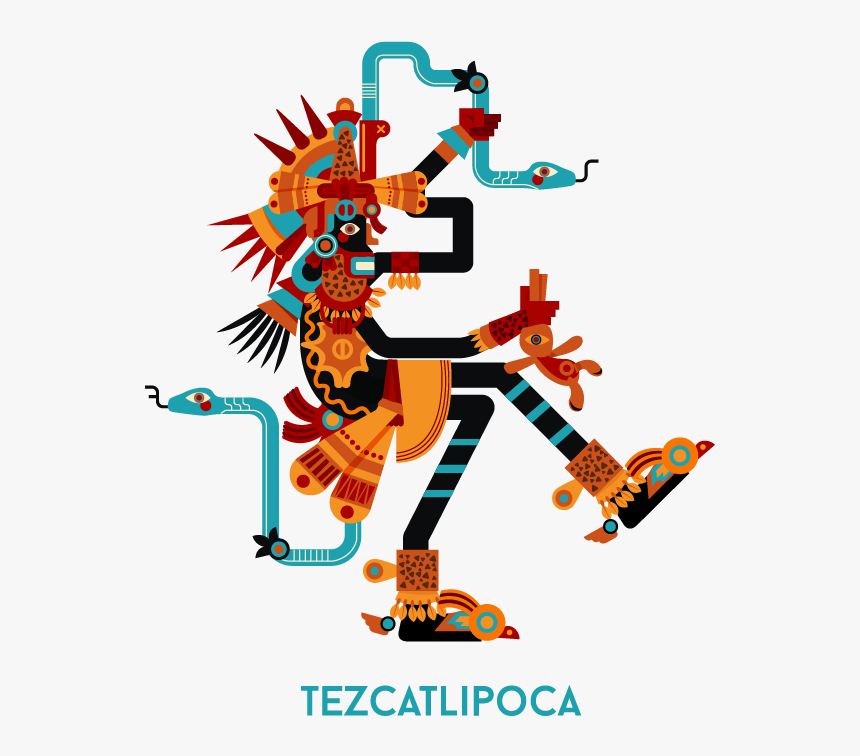 Tezcatlipoca & Quetzalcoatl On Behance - Tezcatlipoca Y Quetzalcoatl Png, Transparent Png, Free Download