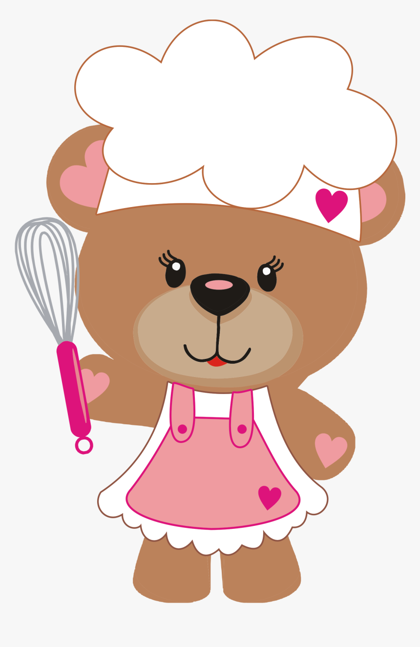 Whisk Clipart Cartoon - Ursinha Confeiteira Png, Transparent Png, Free Download