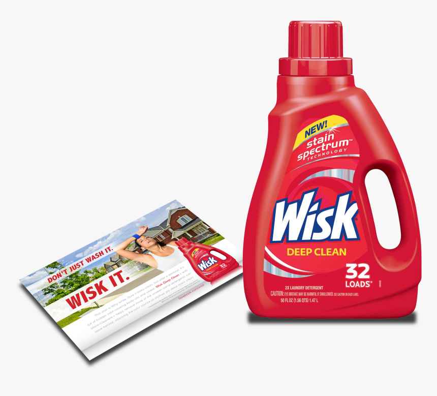 Sun Products Wisk Deep Clean Original Laundry Detergent - Wisk Laundry Detergent, HD Png Download, Free Download