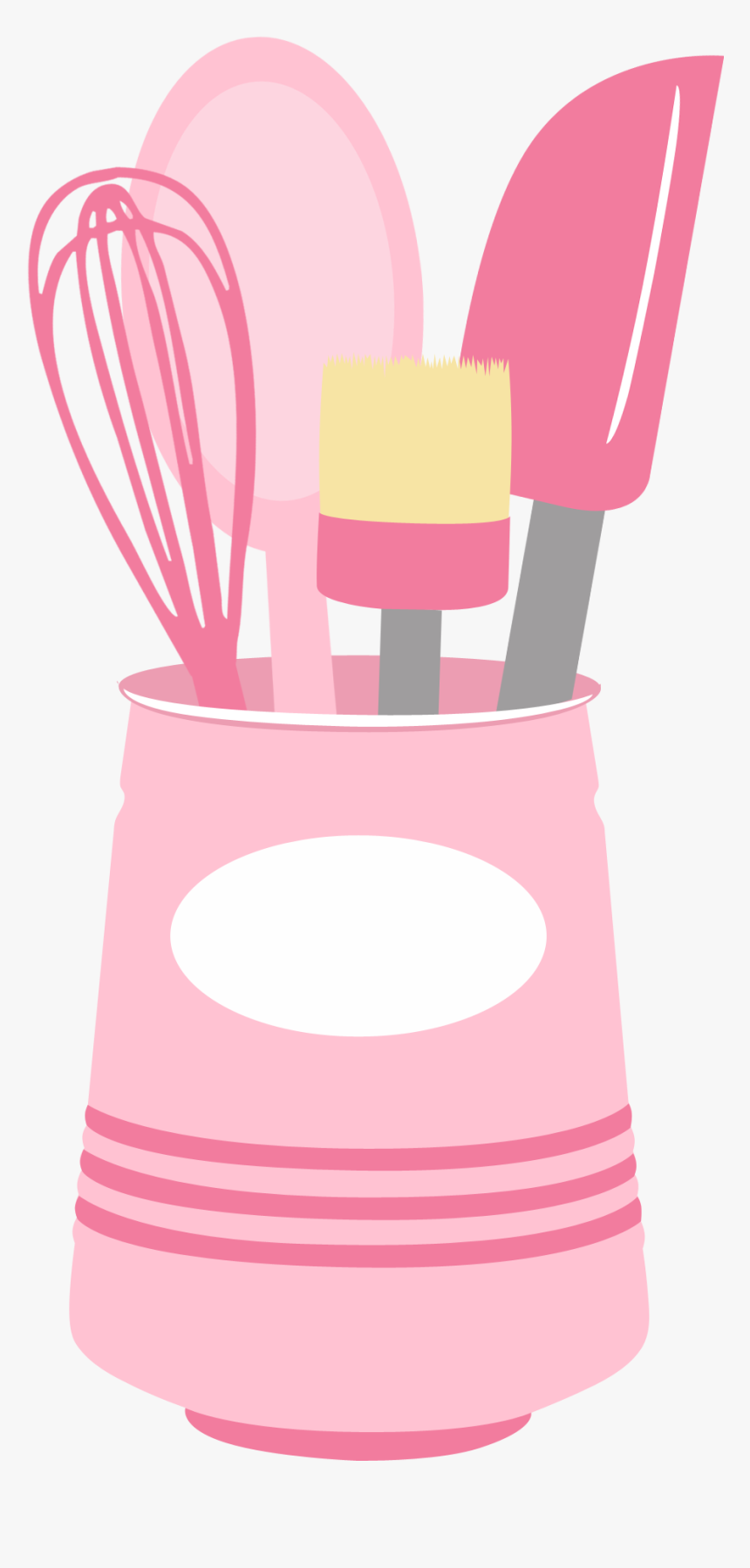 Clipart Whisk And Rolling Pin Pink, HD Png Download, Free Download