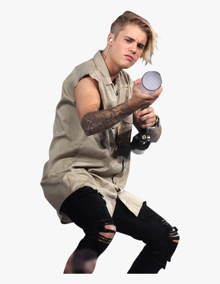 Justin Bieber Holding Gas Canone Png Image - Justin Bieber Holding, Transparent Png, Free Download