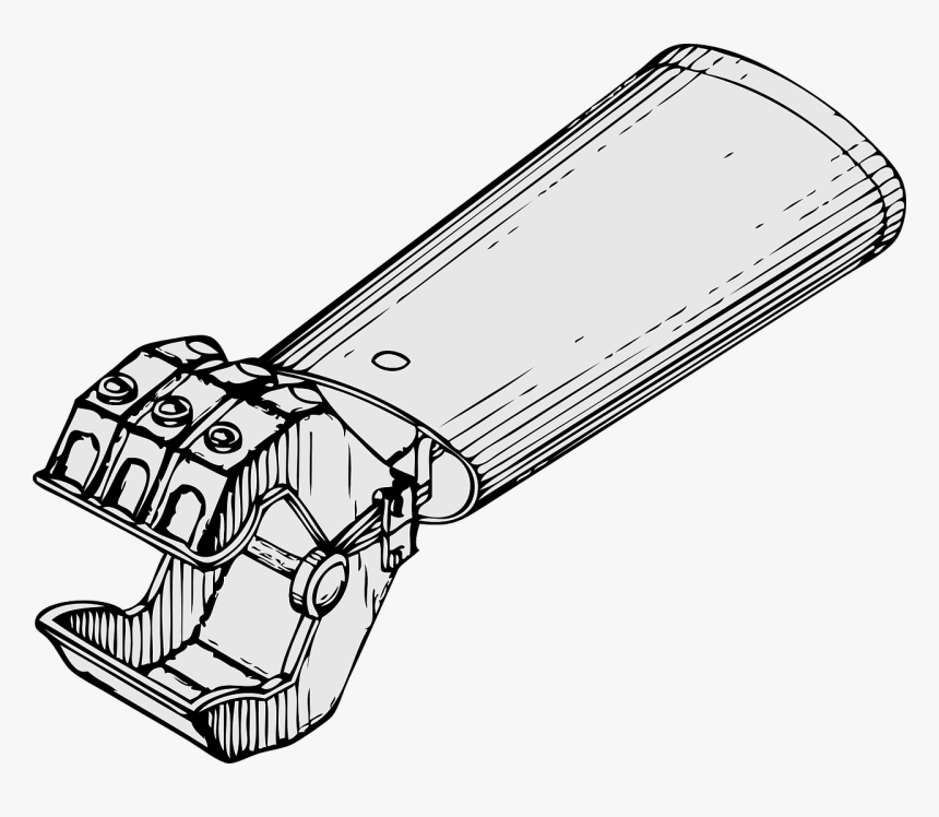 Mechanical Engineering Robotic Arm Hand Drawing - Mechanical Hand Drawing, HD Png Download, Free Download