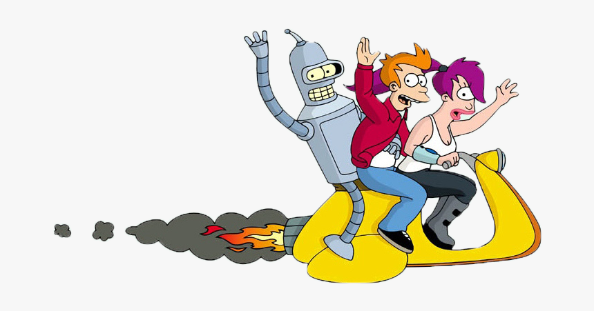 Futurama Fry Bender Leela, HD Png Download, Free Download