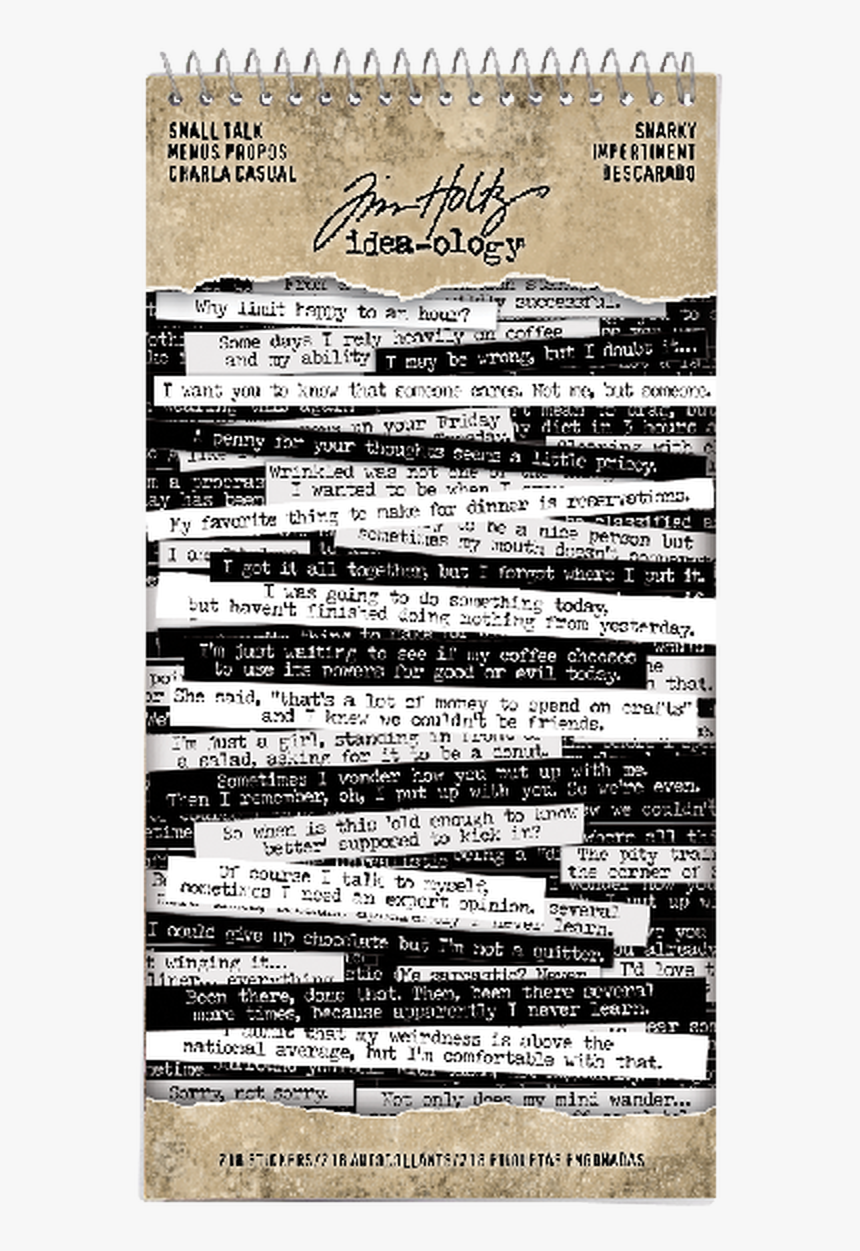 Tim Holtz Small Talk Snarky, HD Png Download, Free Download