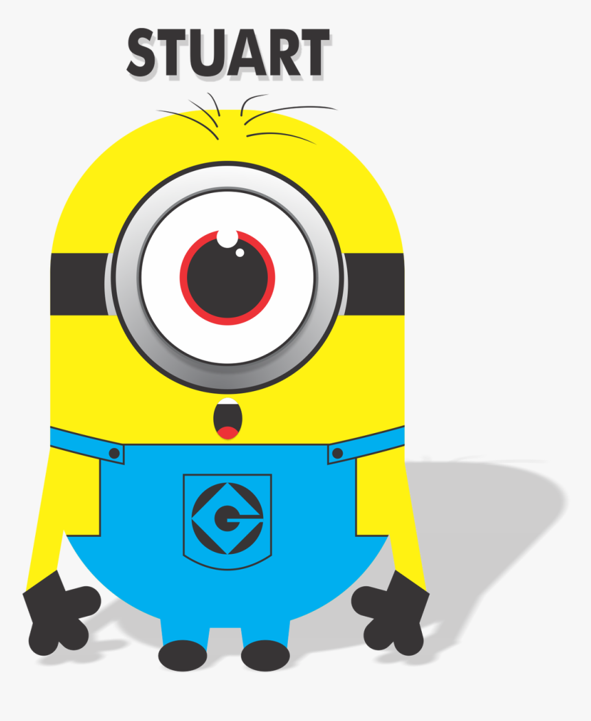 Clipart Black And White Download Minion Stuart Iseng - Minions Vector, HD Png Download, Free Download