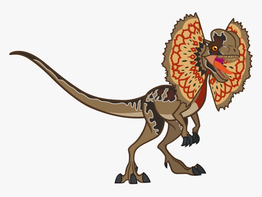 Dilophosaurus - Illustration, HD Png Download, Free Download