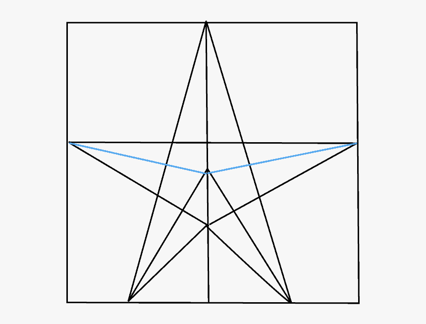 How To Draw Star - Draw Star Step By Step, HD Png Download, Free Download