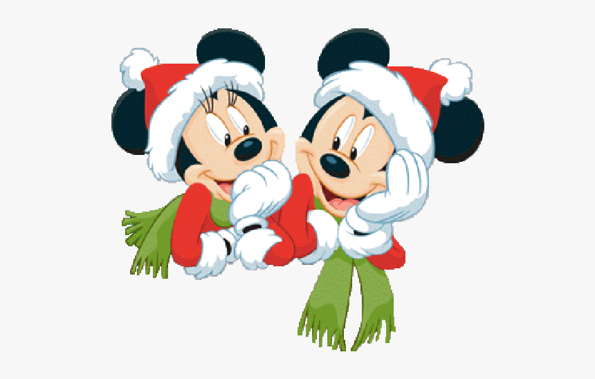 Mickey Mouse And Friends Xmas Clip Art Images Free - Merry Christmas Mickey And Minnie, HD Png Download, Free Download
