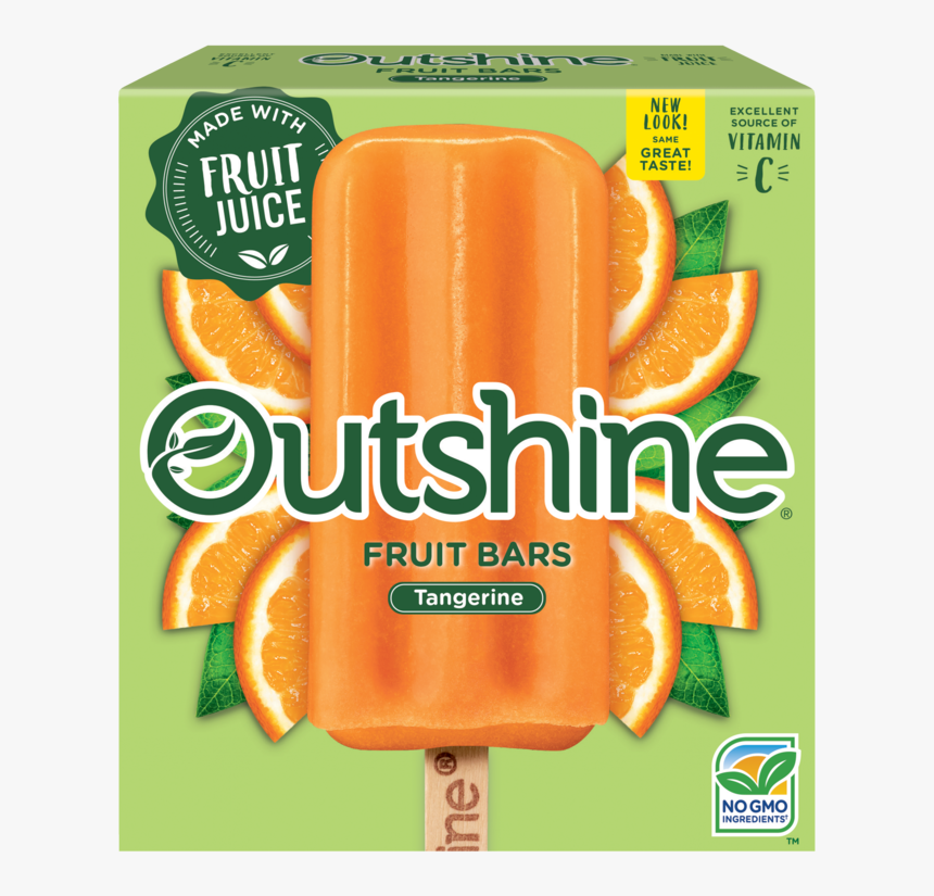 Outshine Tangerine Fruit Bars - Outshine Bars Tangerine, HD Png Download, Free Download