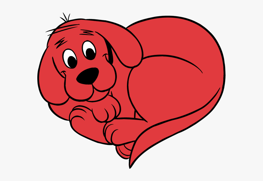 Clifford Stickers Messages Sticker-4 - Dog Sleeping For Coloring, HD Png Download, Free Download