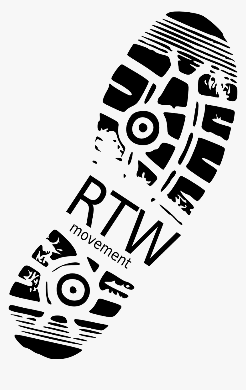 Shoe Sneakers Footprint Clip Art - Running Shoe Clipart Free, HD Png Download, Free Download