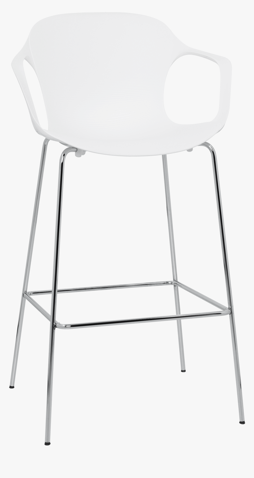 Nap Bar Stool Kasper Salto Milk White Chrome Steel - Chair, HD Png Download, Free Download