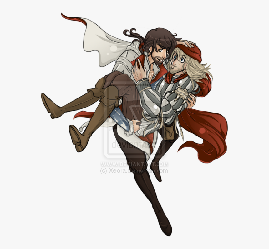 Ezio Auditore , Png Download - Ac2 Leonardo Fanart, Transparent Png, Free Download