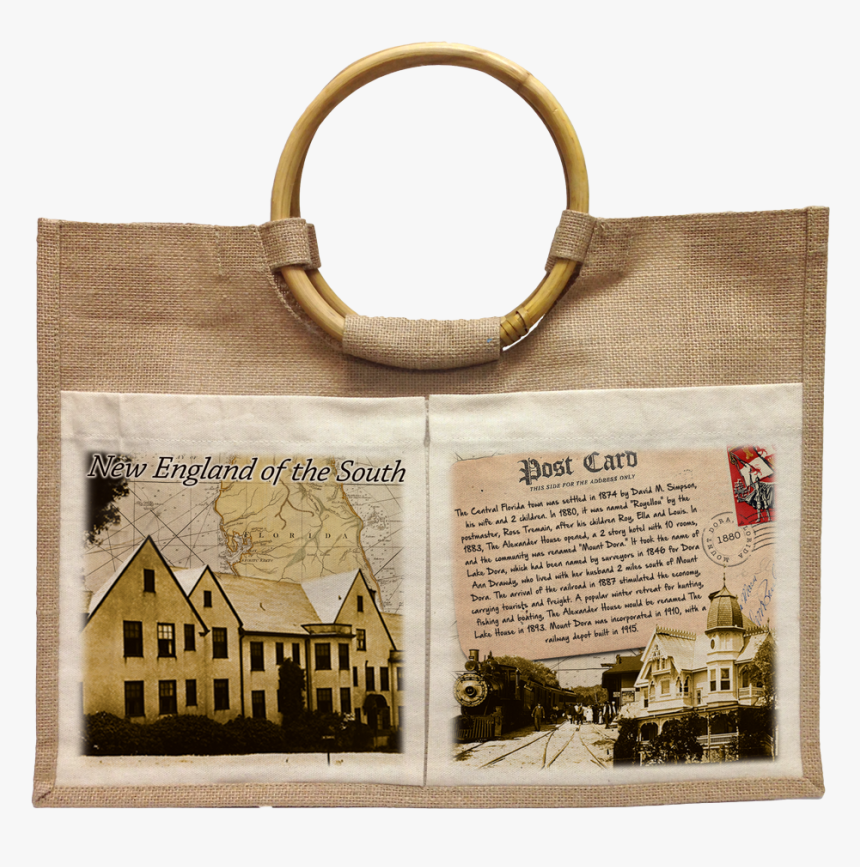 Hjuba-180 Round Handle Jute Bag - Tote Bag, HD Png Download, Free Download