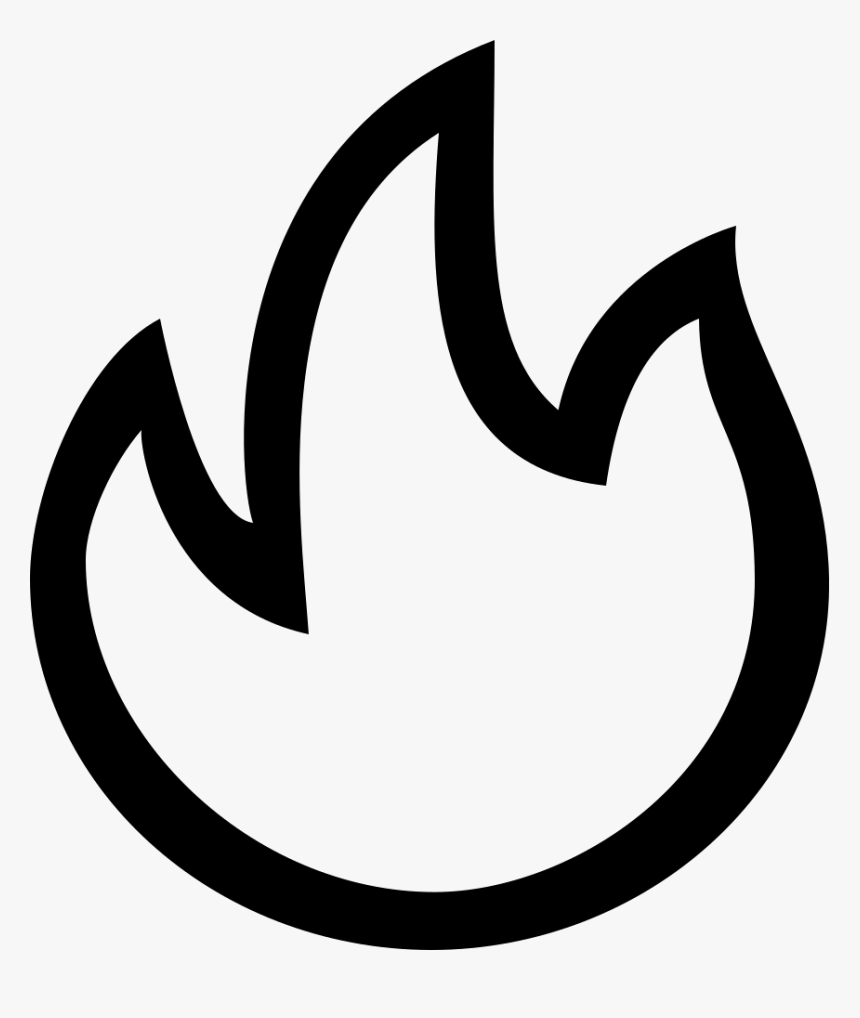 Flame Without Background - Fire Outline Transparent, HD Png Download, Free Download