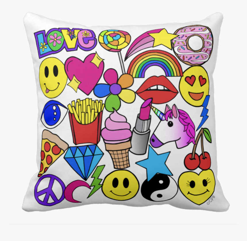 Emoji Love Throw Pillow - Cushion, HD Png Download, Free Download