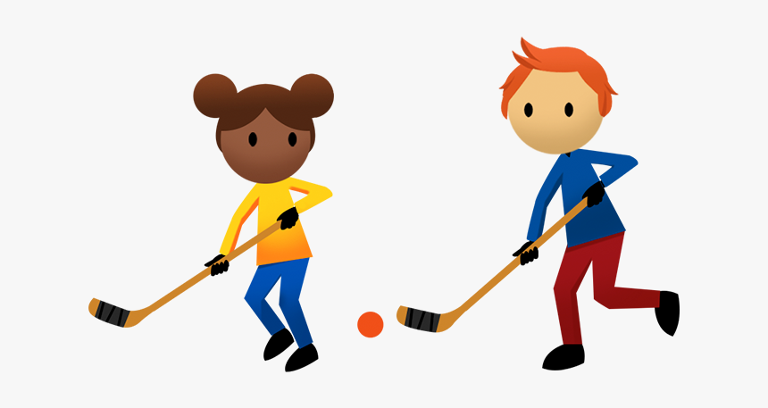 Kids Playing Clipart Physical Education - Kid Hockey Clip Art, HD Png Download, Free Download