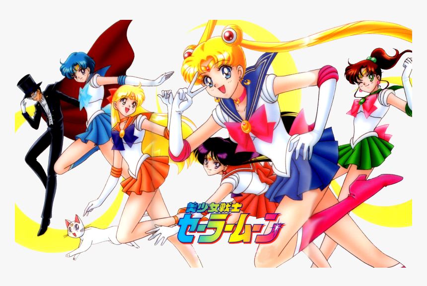 Sailor Moon Group Venus Tuxedo Mask Kamen - Sailor Moon Wallpaper Jpg, HD Png Download, Free Download
