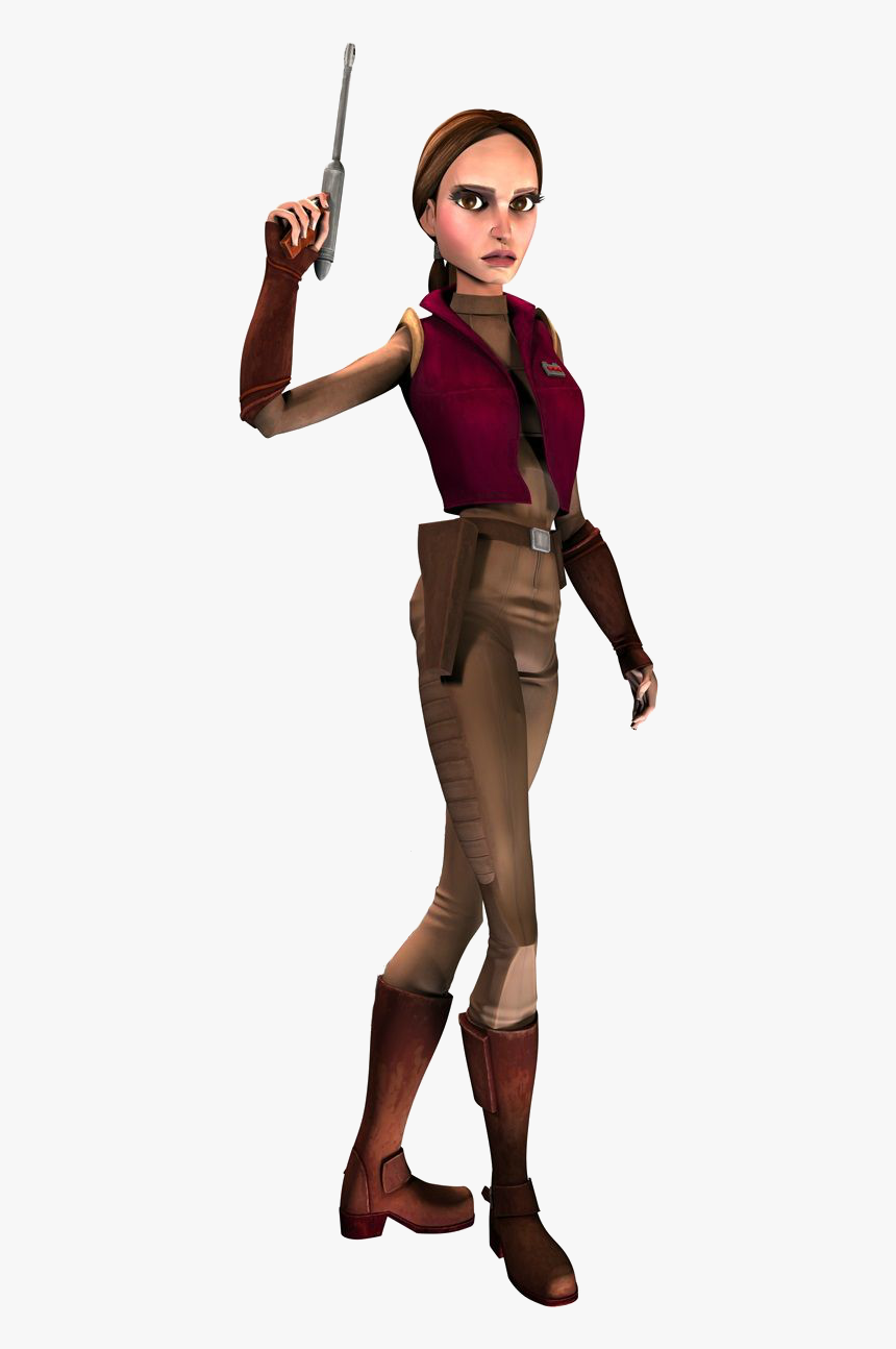 Padmé Amidala - Padme Amidala Cartoon Clone Wars, HD Png Download, Free Download