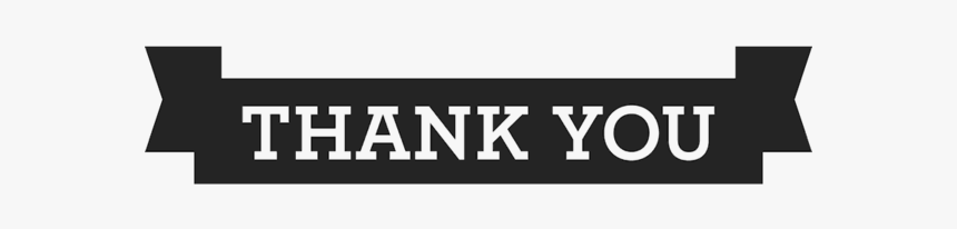 Black Thank You Banner, HD Png Download, Free Download