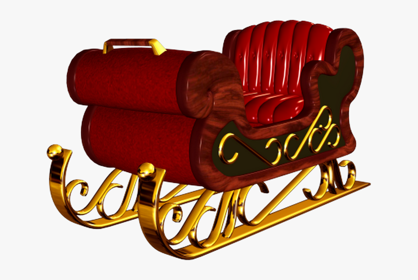 Transparent Santas Sleigh Clipart - Traineau Clipart, HD Png Download, Free Download