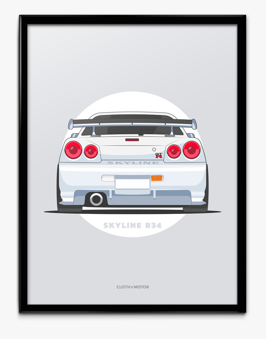 R34 Gtr Poster, HD Png Download, Free Download