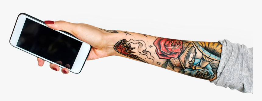 Contact Us Banner - Temporary Tattoo, HD Png Download, Free Download