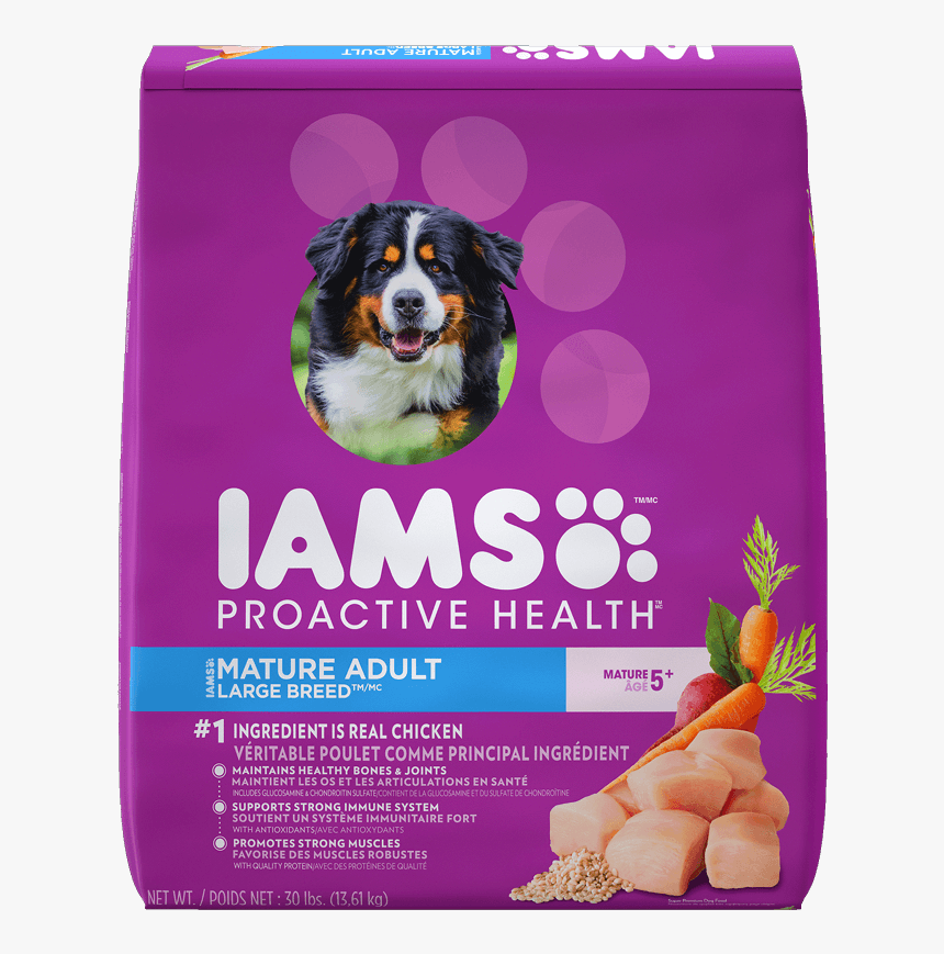 Mature Adult Large Breed - Iams Mature Adult Dog Food, HD Png Download, Free Download