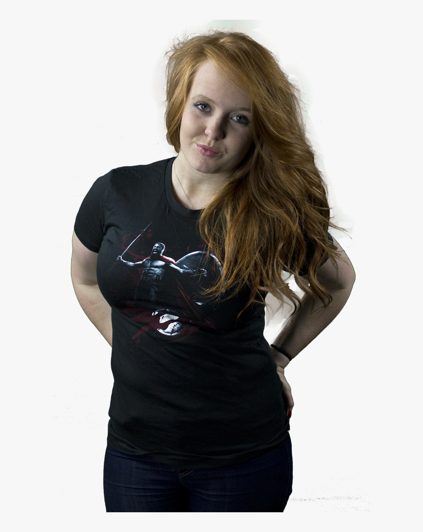 King Leonidas Yelling Female T-shirt - Leonidas, HD Png Download, Free Download