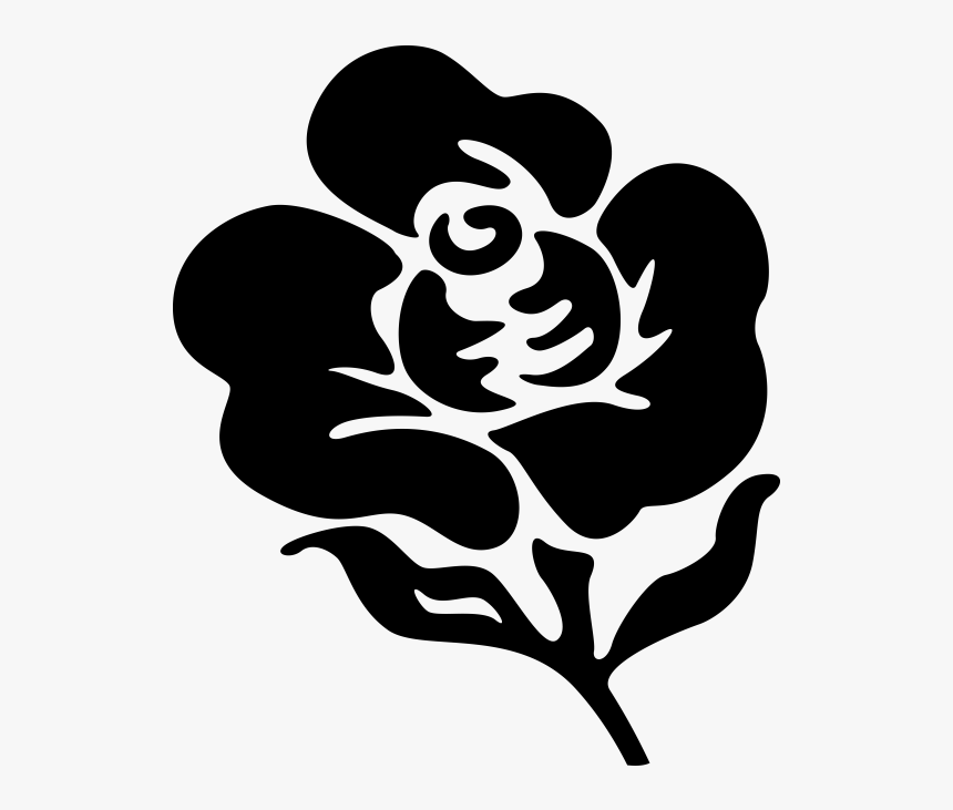 Transparent Flower Silhouette Png - Flower Silhouette Png, Png Download, Free Download