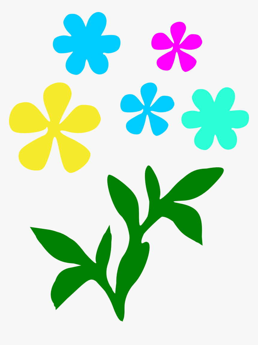 Leavesandflowers Flower Svg Flower Template Silhouette Flower Svg For Cricut Hd Png Download Kindpng
