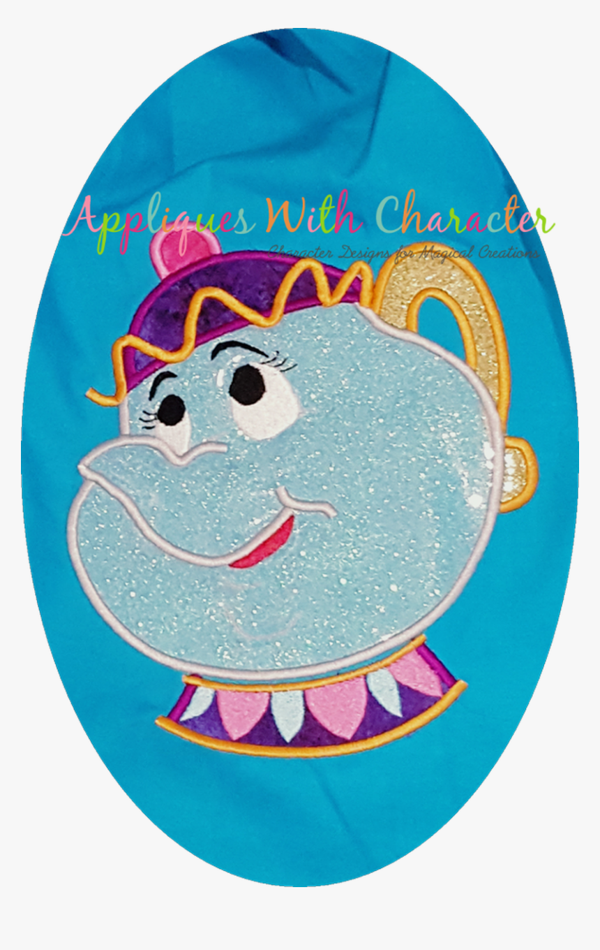 Beauty Teapot Applique Design - Cartoon, HD Png Download, Free Download