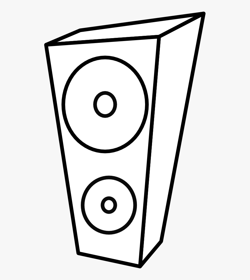 Speaker Drawing Computer - Speaker Clipart Black And White, HD Png Download, Free Download