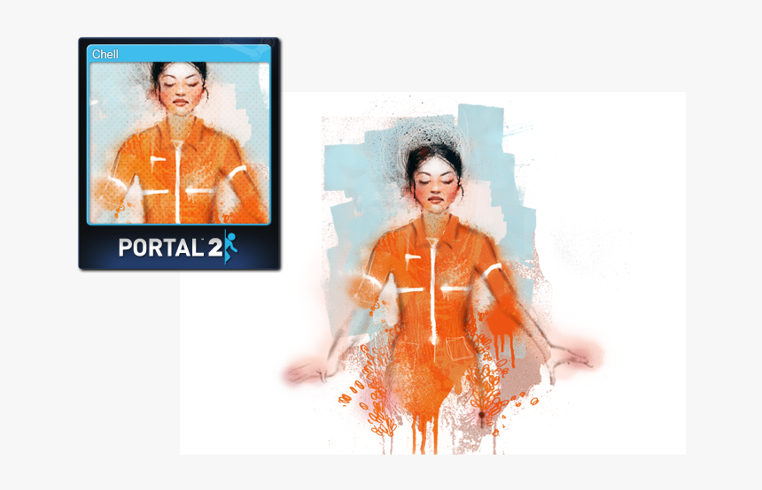 Card1 - Portal 2 Ratman Art, HD Png Download, Free Download