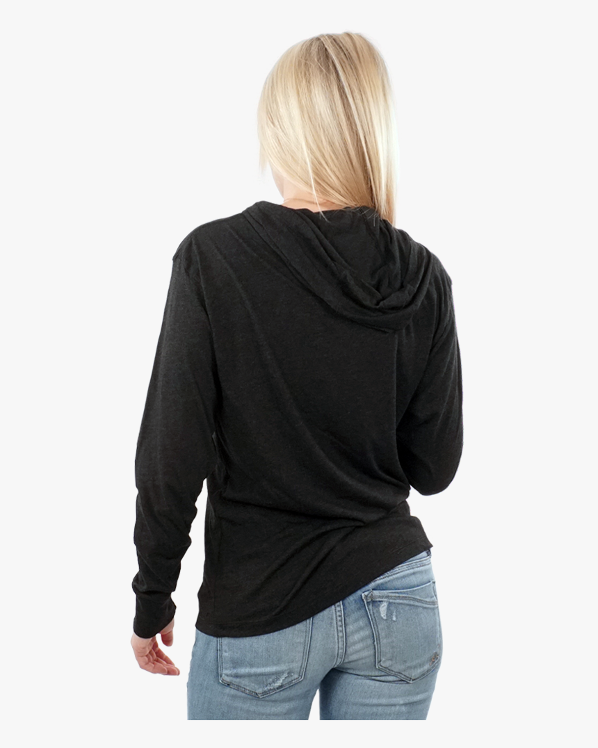 Woman Hoodie Back Png, Transparent Png - kindpng