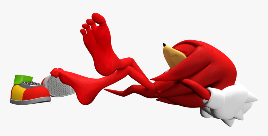 3d Relaxing Time By Feetymcfoot-daks380 - Knuckles The Echidna Feet, HD Png Download, Free Download