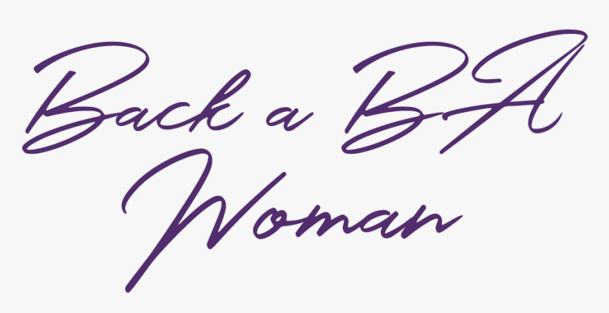 Back A Ba Woman Text - Handwriting, HD Png Download, Free Download