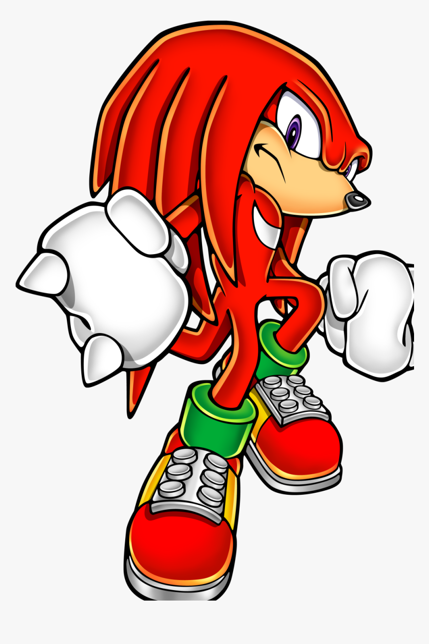 Knuckles The Echidna Advance3 - Cartoon, HD Png Download, Free Download