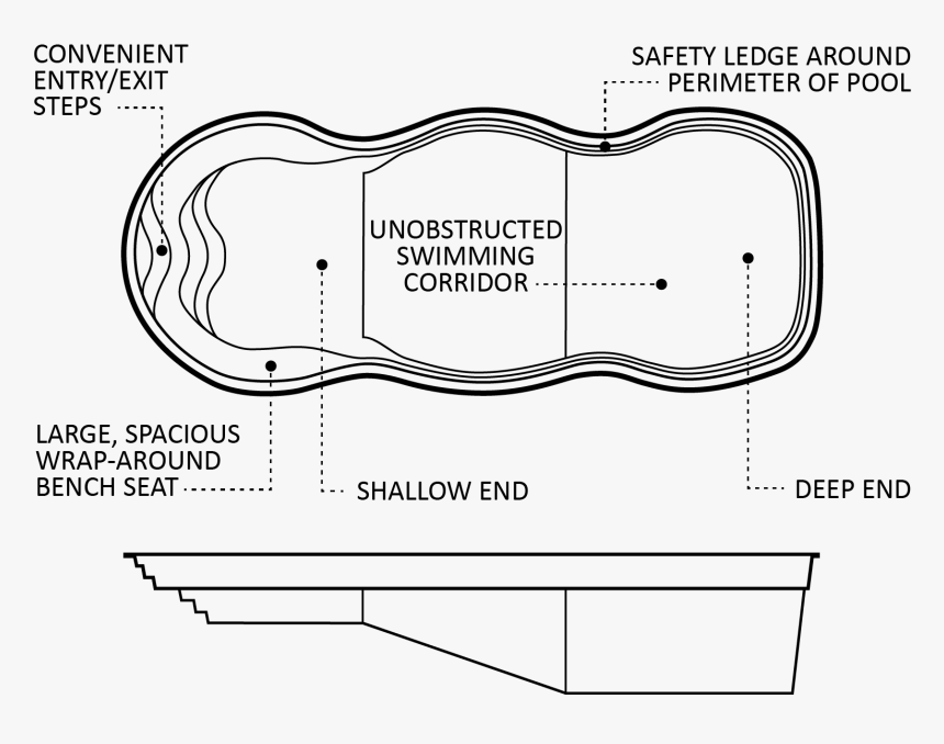 Line Drawing Pool, HD Png Download, Free Download