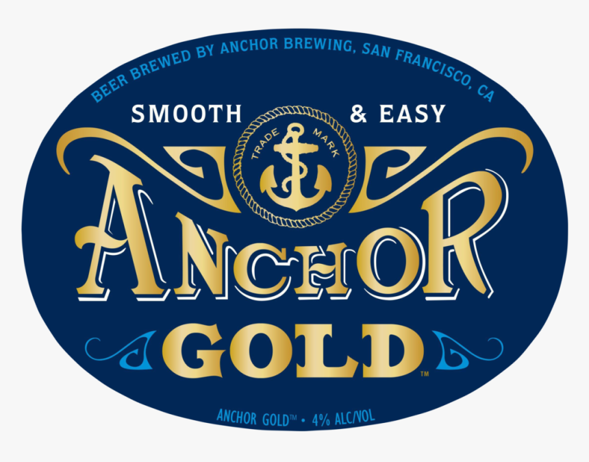 Anchor Gold Oval - Label, HD Png Download, Free Download